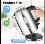 کتری بخاری آب گرم از جنس استنلس استیل - تصویر 3